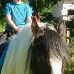 smiling ginger boy on horse in County Antrim