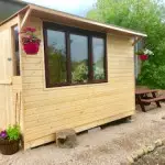 Wooden hut in County Antrim